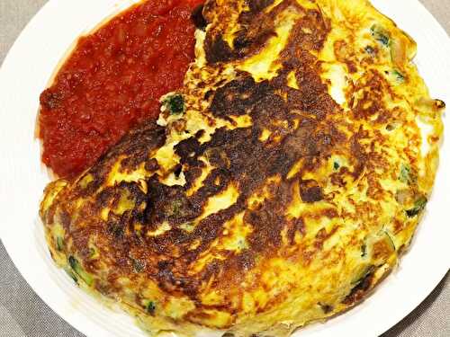 Omelette aux courgettes