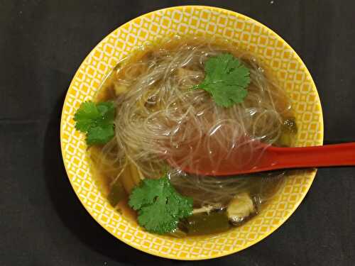 Soupe asiatique à la coriandre  - slogan