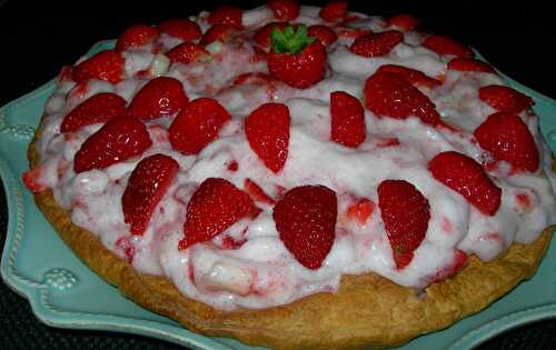 Tarte aux fraises légère