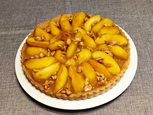 Tarte aux pommes cacahuètes caramélisées