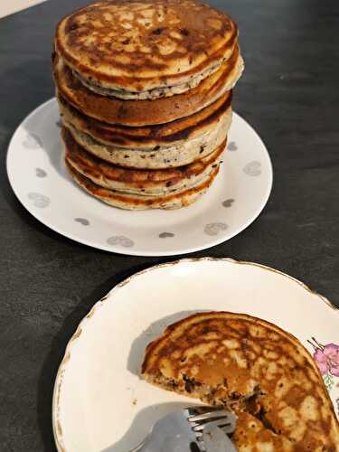 Pancakes à la banane et aux pépites de chocolat