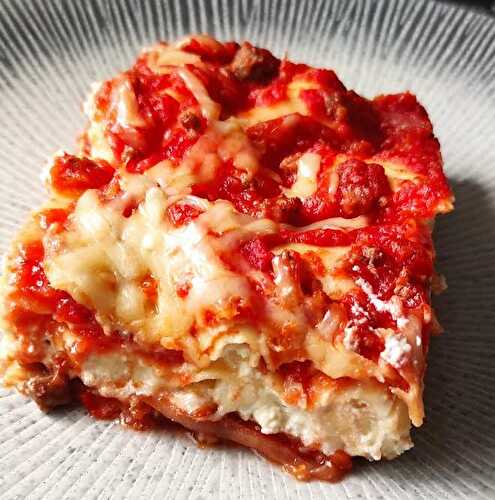 Lasagnes sauce tomate et ricotta