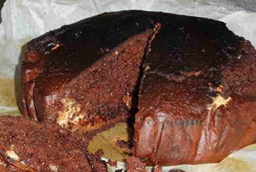 Gâteau chocolat et beurre de cacahuètes