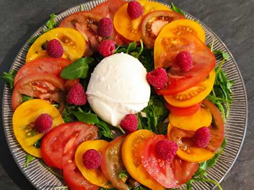 Salade de tomates aux framboises