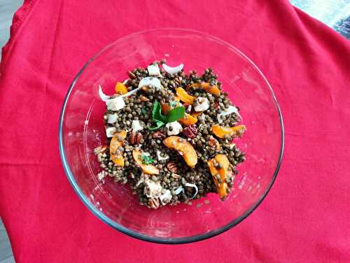 Salade de lentilles aux abricots