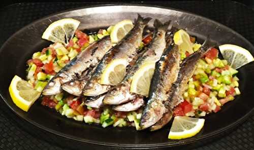 Sardines grillées et tartare de légumes