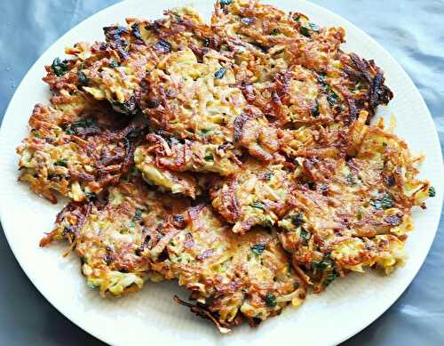 Galettes râpées aux topinambours