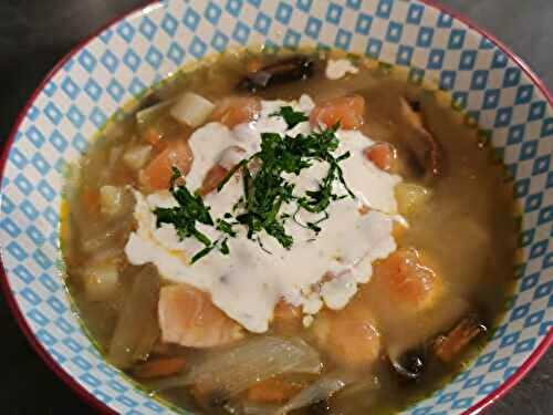 Soupe au saumon