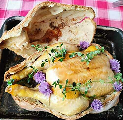 Poulet en croûte de pain