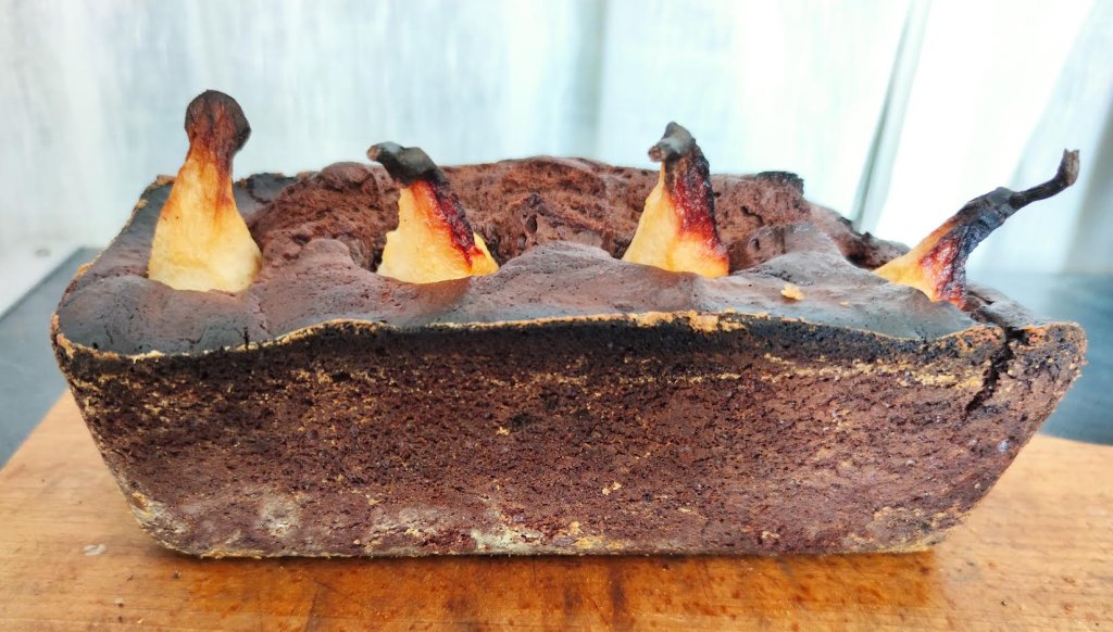 Gâteau chocolat poires