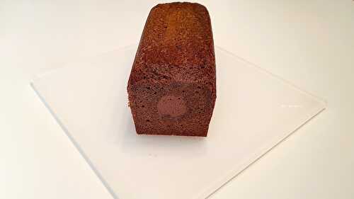 Cake chocolat avec insert ganache chocolat framboise