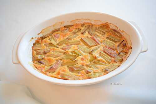 Clafoutis de rhubarbe au whisky