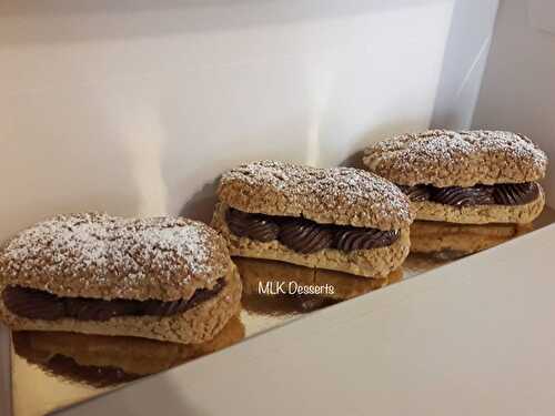 Éclairs crémeux chocolat et framboise