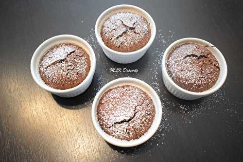 Fondant chocolat et coeur coulant