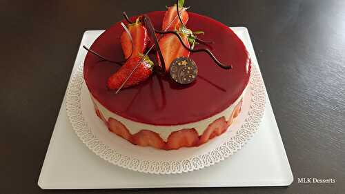 Fraisier à base de crème mousseline