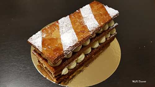 Mille feuille et sa crème diplomate