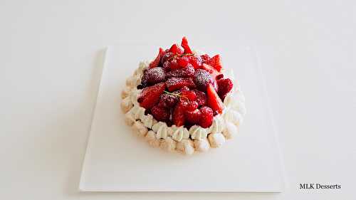 Pavlova aux fruits rouges