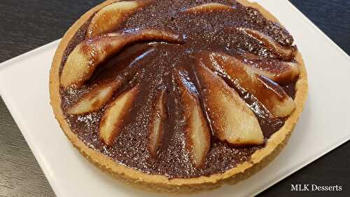 Tarte poires ~ chocolat