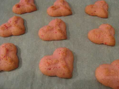Biscuits Spritz en forme de coeur