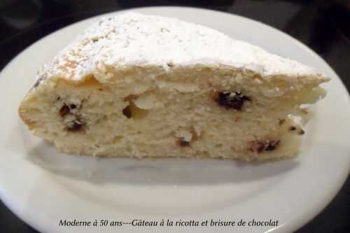 Gâteau à la ricotta et aux brisures de chocolat