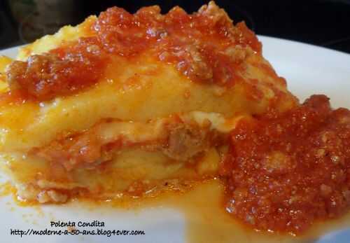 Lasagne de polenta avec sauce bolonaise - Polenta Condita-
