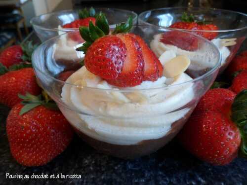 Pouding au chocolat et à la ricotta