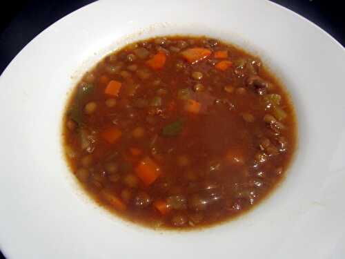 Soupe aux lentilles