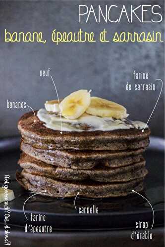 PANCAKES BANANE ÉPEAUTRE ET SARRASIN