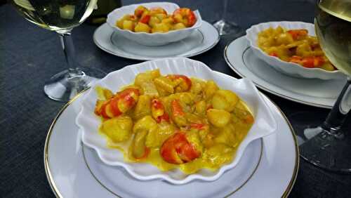 Noix de Saint-Jacques au Curry