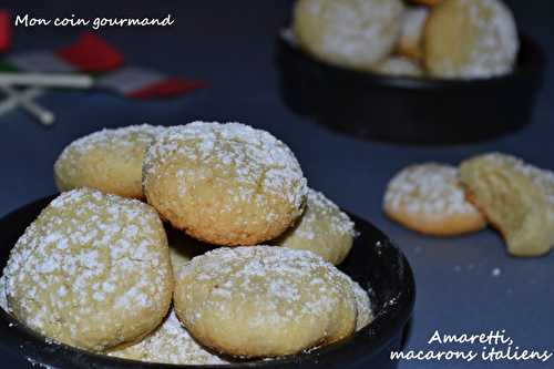 Amaretti, macarons italiens