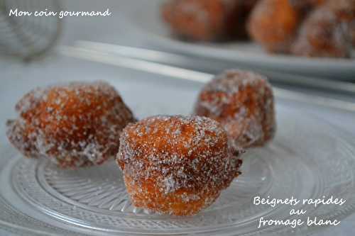 Beignets rapide au fromage blanc - Mon coin gourmand
