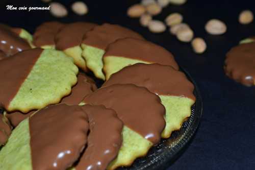 Biscuits à la pistache et chocolat