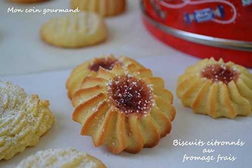 Biscuits citronnés au fromage frais