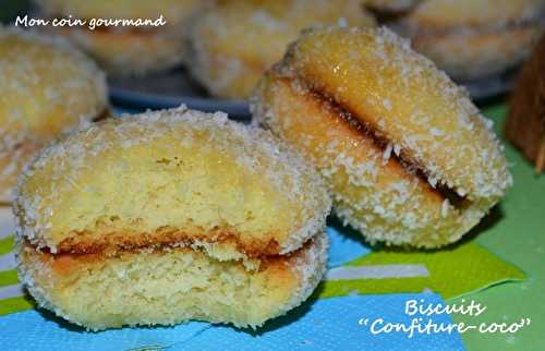 Biscuits "Confiture-coco"