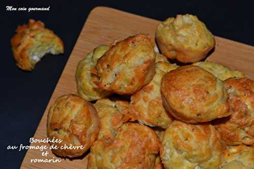 Bouchées au fromage de chèvre et romarin