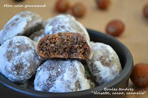 Boules tendres "Noisette, cacao, cannelle"