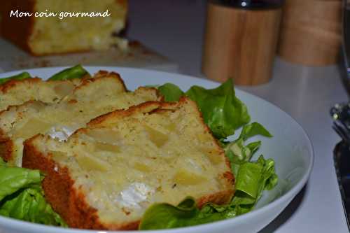 Cake aux pommes et au fromage de chèvre