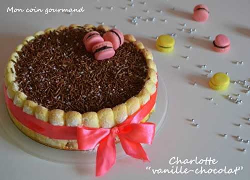 Charlotte "vanille-chocolat"
