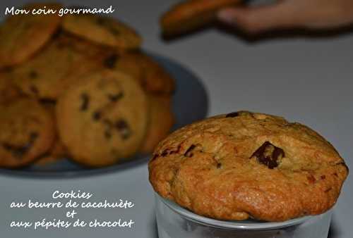 Cookies au beurre de cacahuète et aux pépites de chocolat - Mon coin gourmand