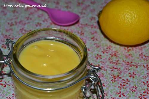 Crème au citron ou curd lemon