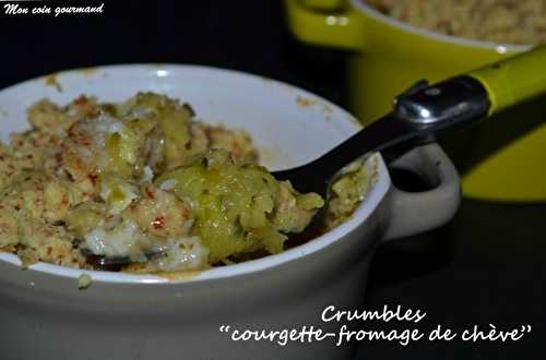 Crumbles de courgette aux chèvres