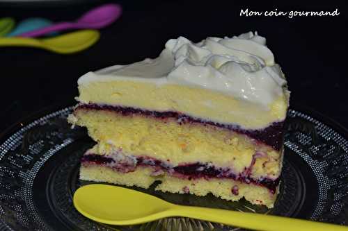 Entremet "Tiramisu" aux fruits rouges