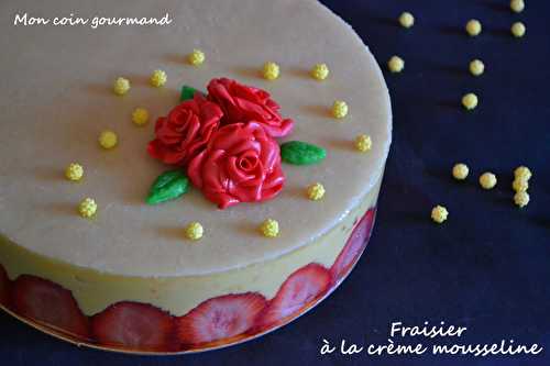 Fraisier à la crème mousseline