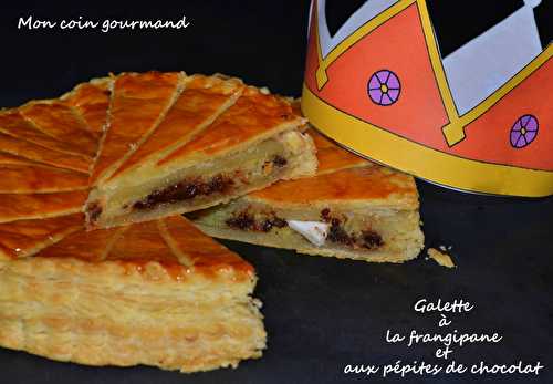 Galette à la frangipane et aux pépites de chocolat