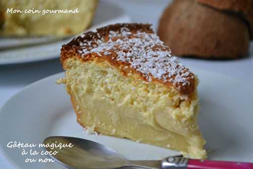 Gâteau magique à la noix de coco