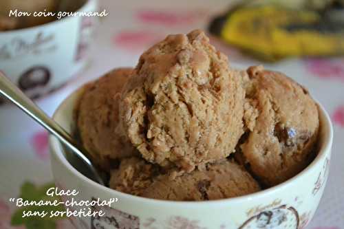 Glace "banane-chocolat" sans sorbetière