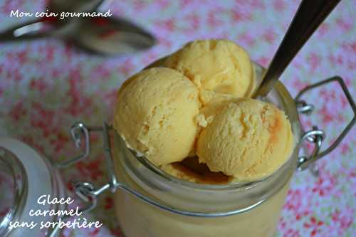 Glace "caramel au beurre salé" sans sorbetière