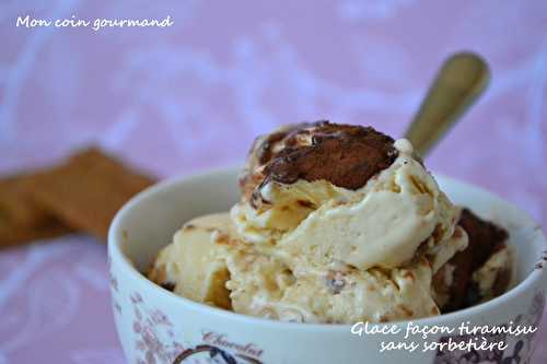 Glace façon tiramisu sans sorbetière