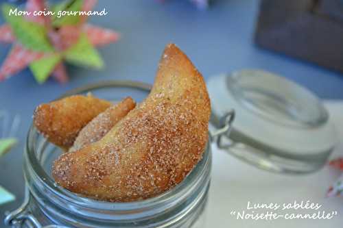 Lunes sablées "Noisette-cannelle"