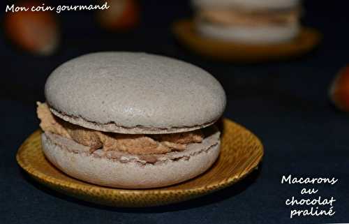 Macarons "chocolat-praliné"